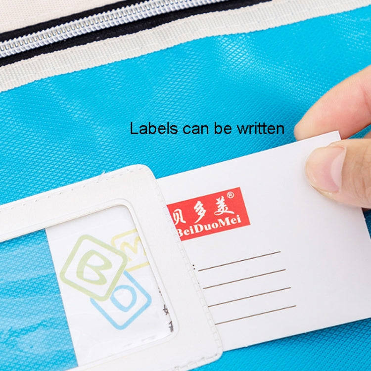 BeiDuoMei Student File Bag A4 Double Layer Classified Storage Exam Paper Data Bag(Green)