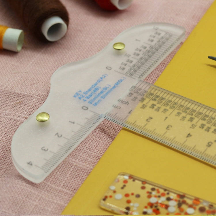 Plastic T-Square Ruler Learning Stationery Ruler(Transparent)