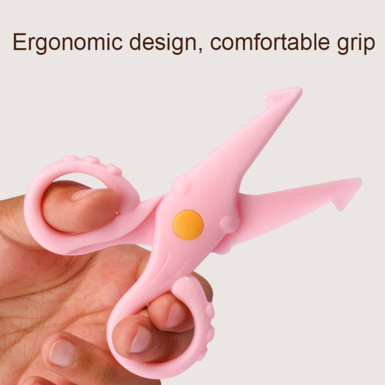 10pcs Cute Squid Mini Plastic Scissors Children Handmade Paper Cutting Tools(Blue)