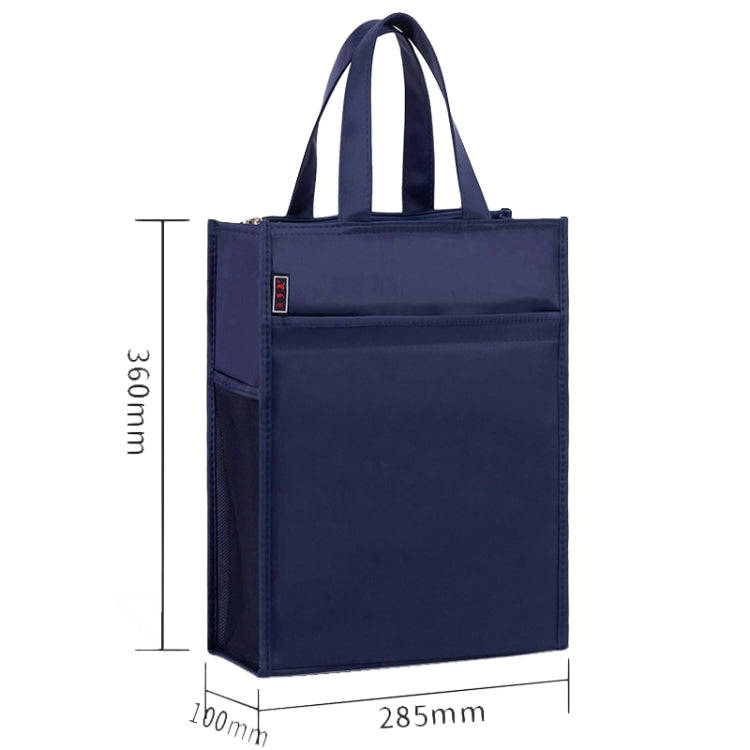 BeiDuoMei Portable File Bag A4 Waterproof Zipper Folder Can Put Water Cup Storage Bag(3 Layers Da...