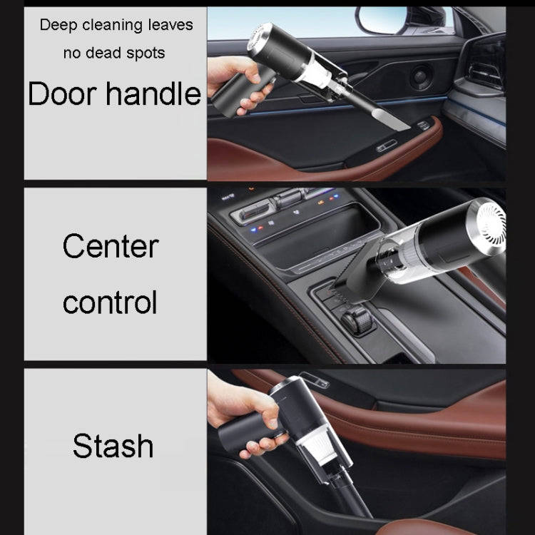 Automotive Household Small Vacuum Cleaner Car USB Charging Powerful Cleaning Tool(Black)