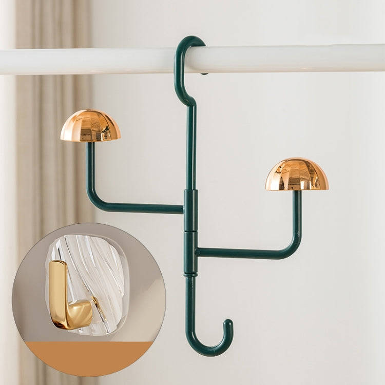 Mushroom Swivel Clothes Hat Rack No Punch No Trace Hooks Home Multifunctional Scarf Bag Storage R...