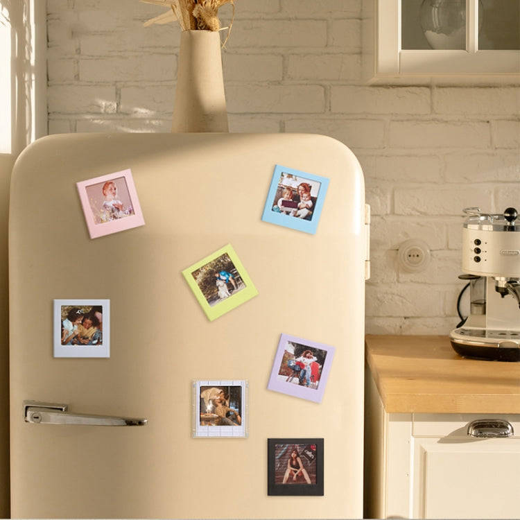 For Polaroid Square Photo Frame Magnetic Building Blocks Assembled Refrigerator Magnet(Random Col...