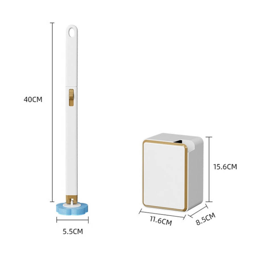 With 6pcs Marine Incense Brush Head Disposable Toilet Brush Set Wall-mounted Throwable Bathroom C...