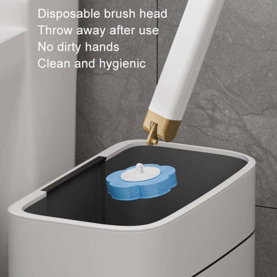 With 6pcs Marine Incense Brush Head Disposable Toilet Brush Set Wall-mounted Throwable Bathroom C...