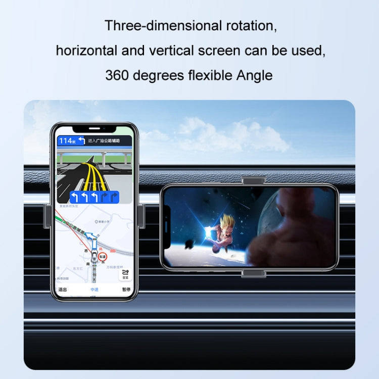 Car Air Outlet Mobile Phone Navigation Fixed Bracket(Black)