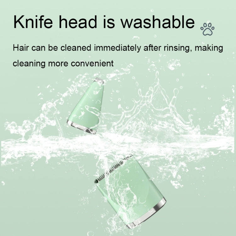 Multifunctional Pet Electric Shaver Cat And Dog Hair Clipper, Color: 3-in-1 Green