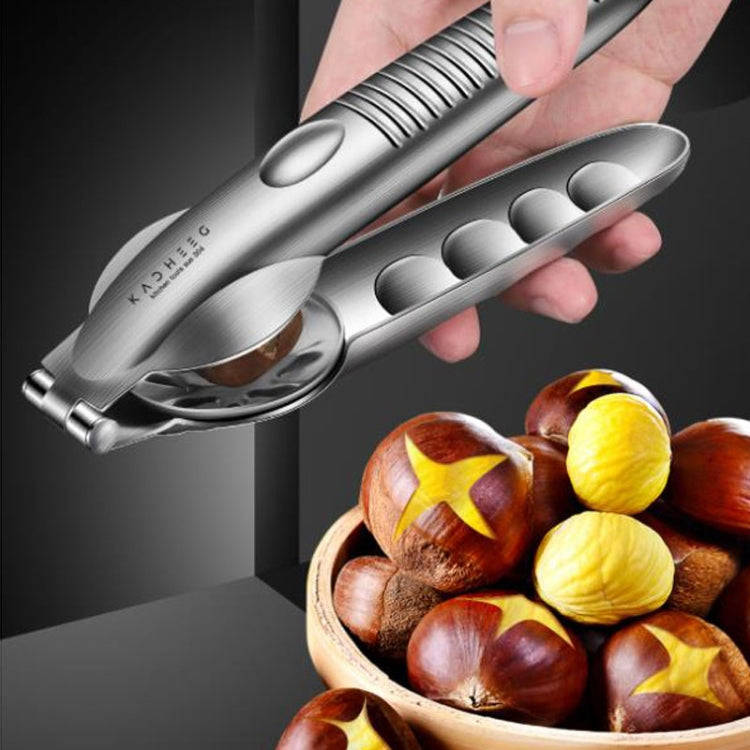 Kacheeg 304 Stainless Steel Chestnut Opener Cross Opening Chestnut Shelling Peeler With 2 Steel F...