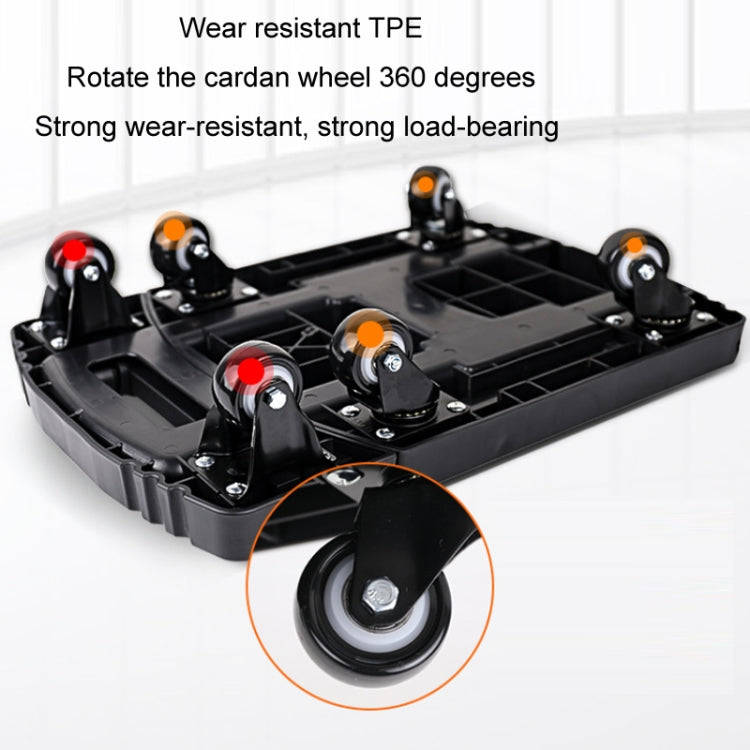 Folding Hand Trolley Portable Luggage Handling Turtle Cart(Black)