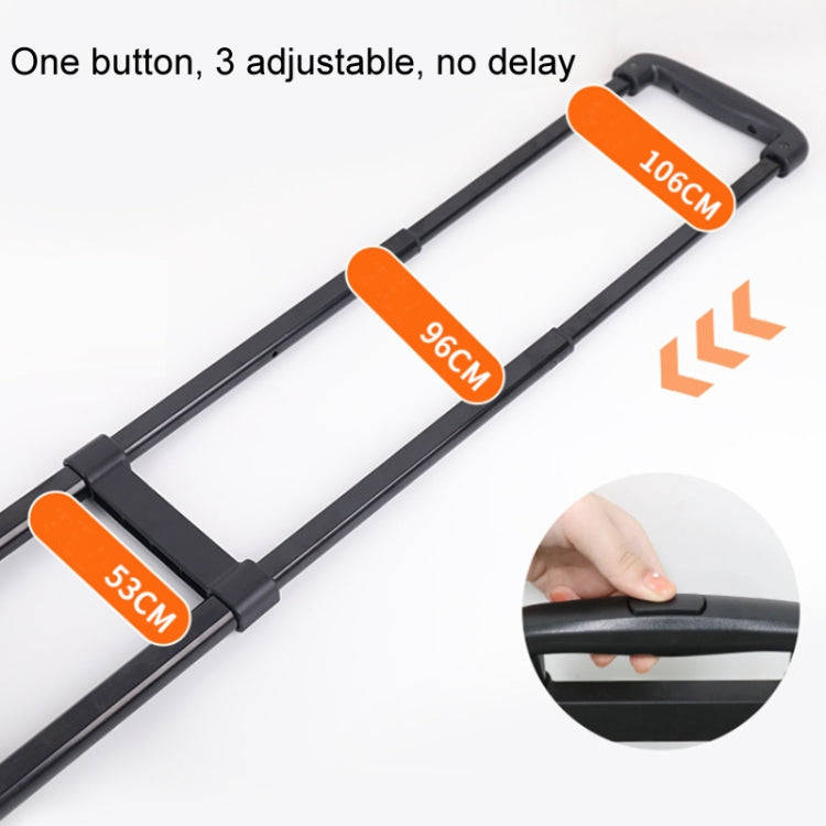 Folding Hand Trolley Portable Luggage Handling Turtle Cart(Black)