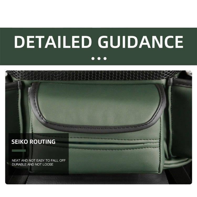 Car Multifunctional Armrest Box Storage Bag Car Interior Supplies(Green)