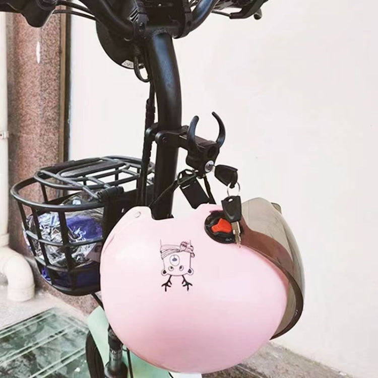 Bullhead Helmet Lock Hooks Front Universal No-Punch Motorcycle Bike Storage Hook(Black)