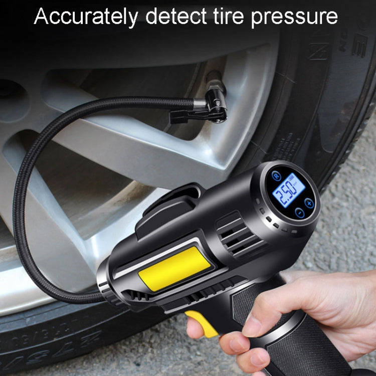 Portable Multifunctional Car Inflator Automobile Tire Pneumatic Pump, Model: Wireless Digital