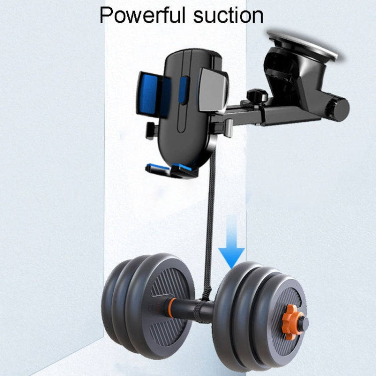 Suction Cup Model Car Cell Phone Telescopic Holder Universal Automobile Navigation Bracket(Blue)