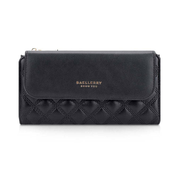 Baellerry N2403 Ladies Long Wallet with Multiple Card Slots Large Capacity Tri-fold Clutch Bag, C...