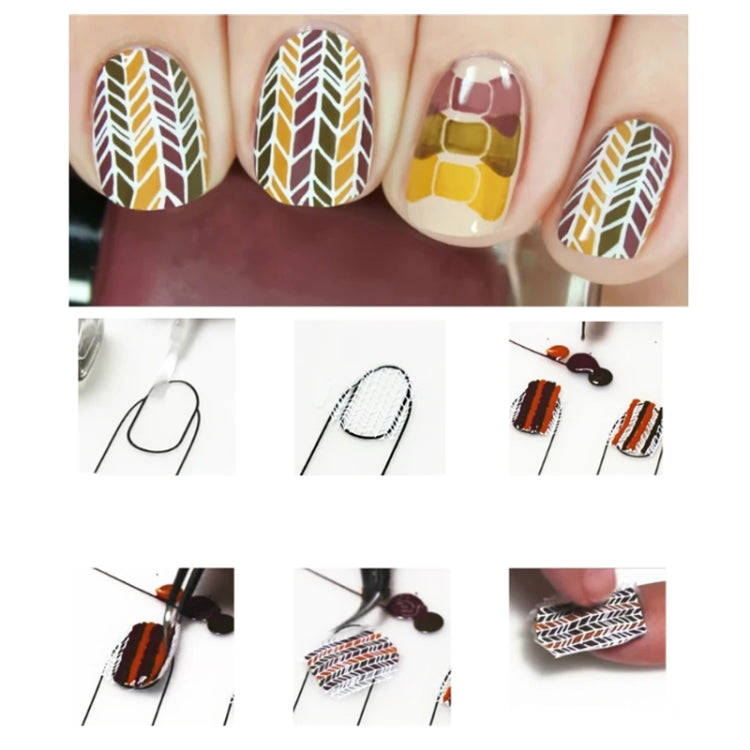Silicone Manicure Pads Nail Sticker Printing Filling Coloring Pads(21x15cm A)