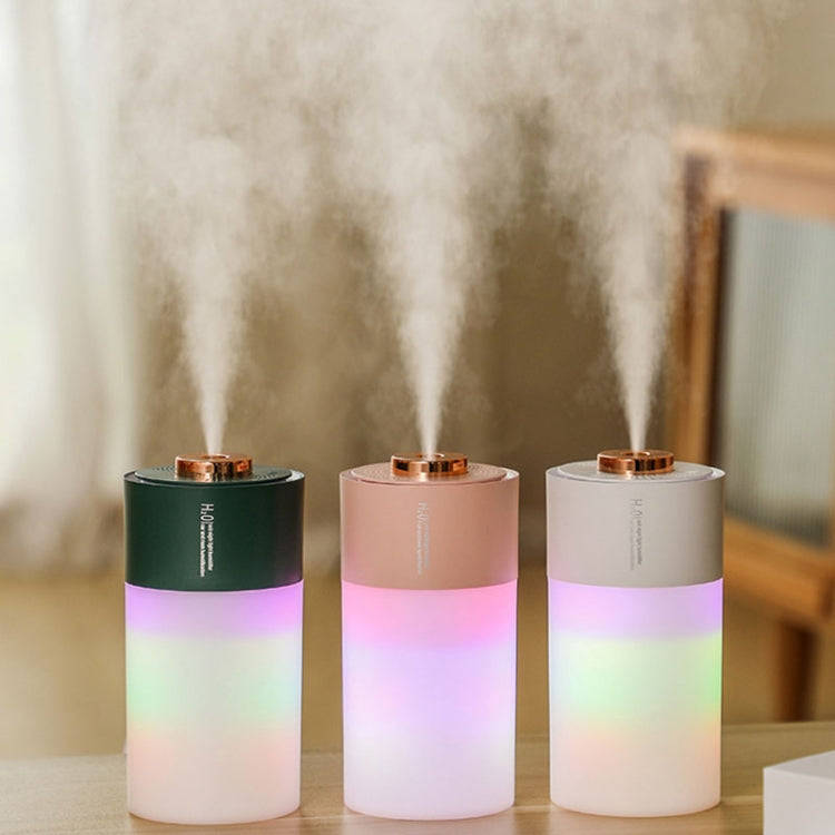 USB Colorful Cup Humidifier Home Car Ambient Light Desktop Air Purifier(Pink)