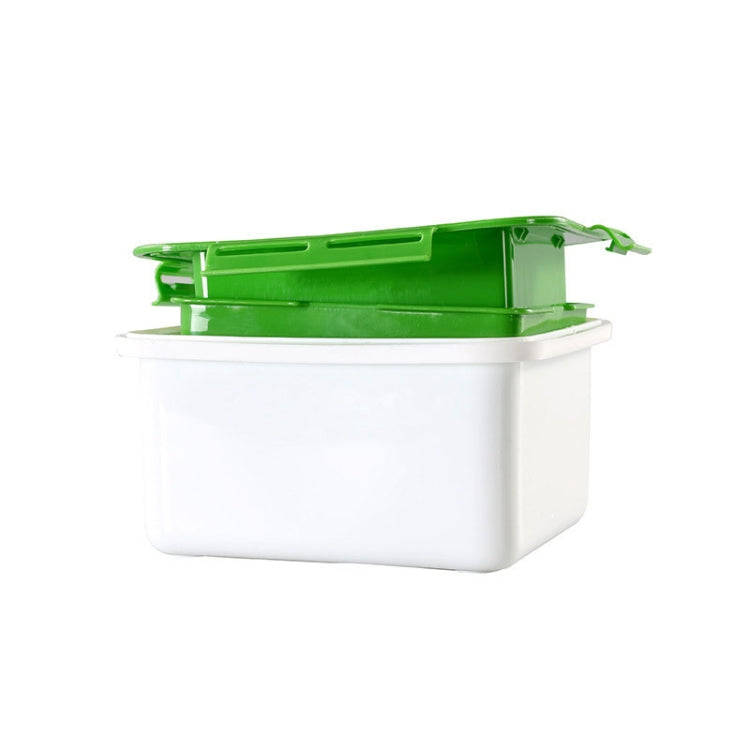 Household Tofu Squeezer Kitchen Built-In Tofu Draining Machine(White And Green)