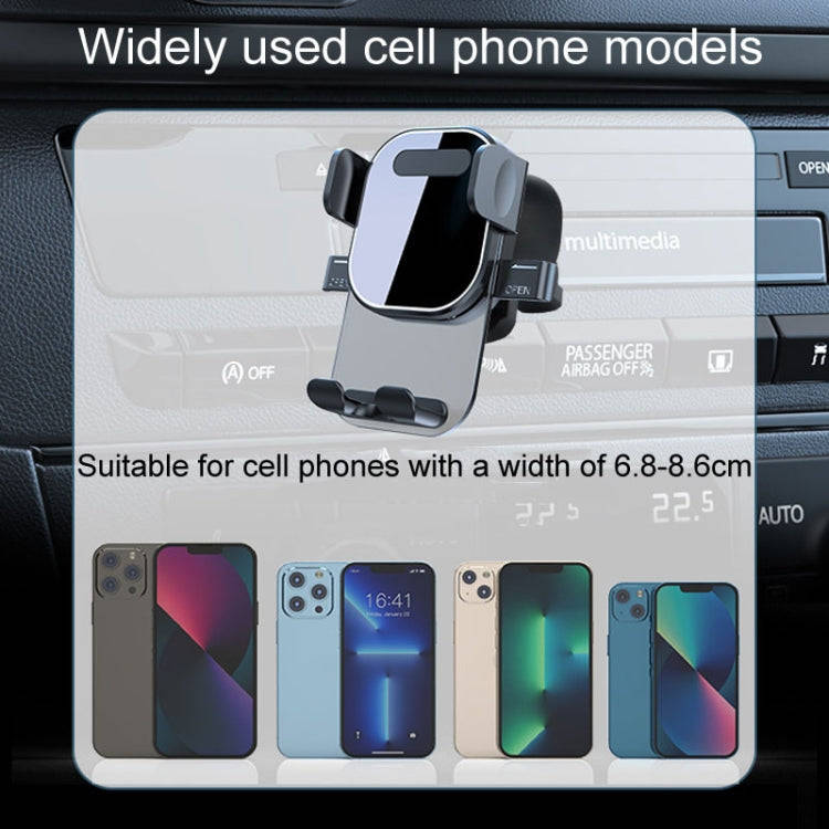 Automotive Navigation Bracket Car Air Vent Phone Fixed Support Clip, Style: Texture Model