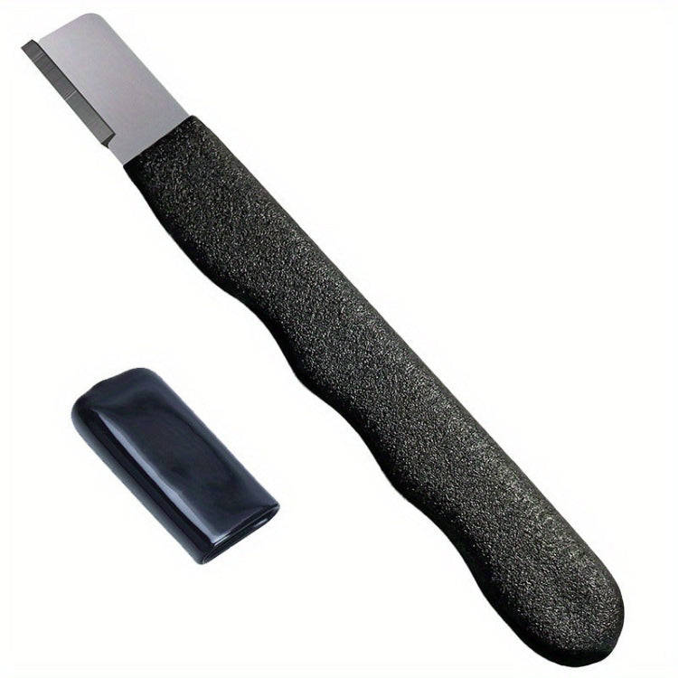 Outdoor Portable Garden Scissors Sharpener Knife Scissors Dual Purpose Sharpening Stone(Black)