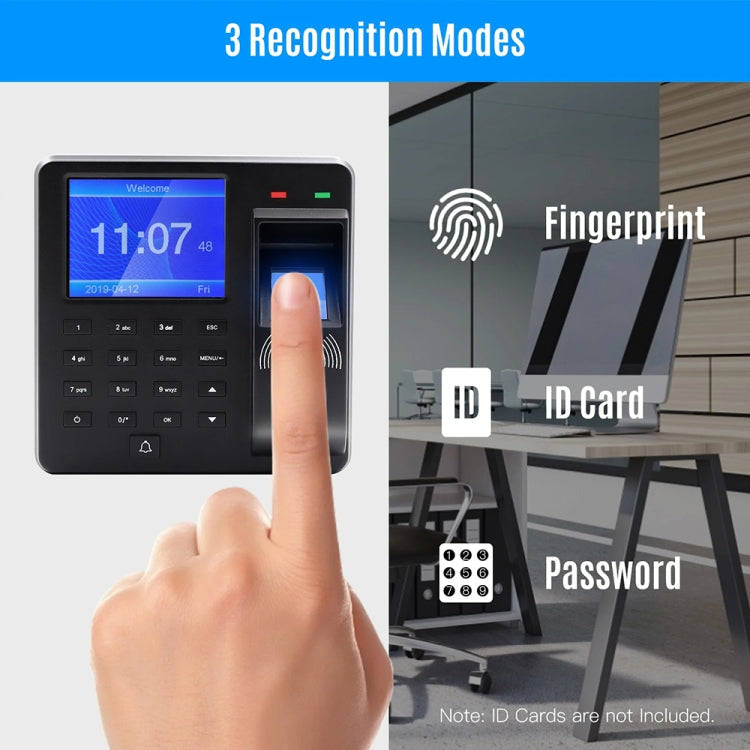 M10 Smart ID Card Recognition Fingerprint Access Control All-in-one Attendance Machine(English Ve...