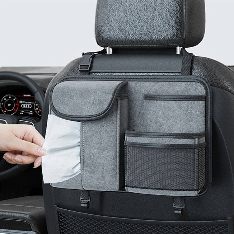 Car Seat Back Organizer Multifunctional Storage Bag Decorative Products(Black)