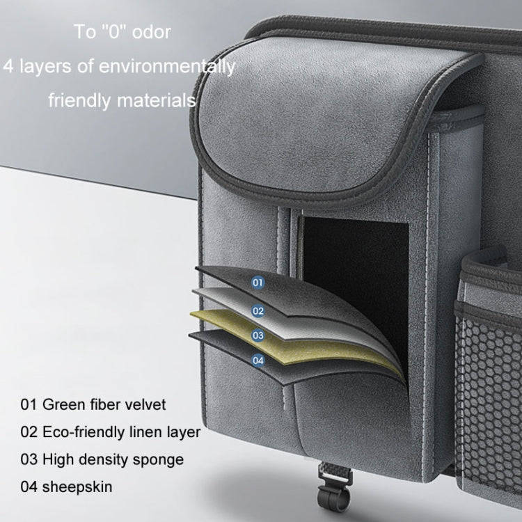 Car Seat Back Organizer Multifunctional Storage Bag Decorative Products(Black)