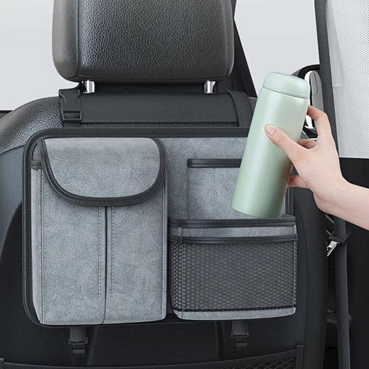 Car Seat Back Organizer Multifunctional Storage Bag Decorative Products(Black)