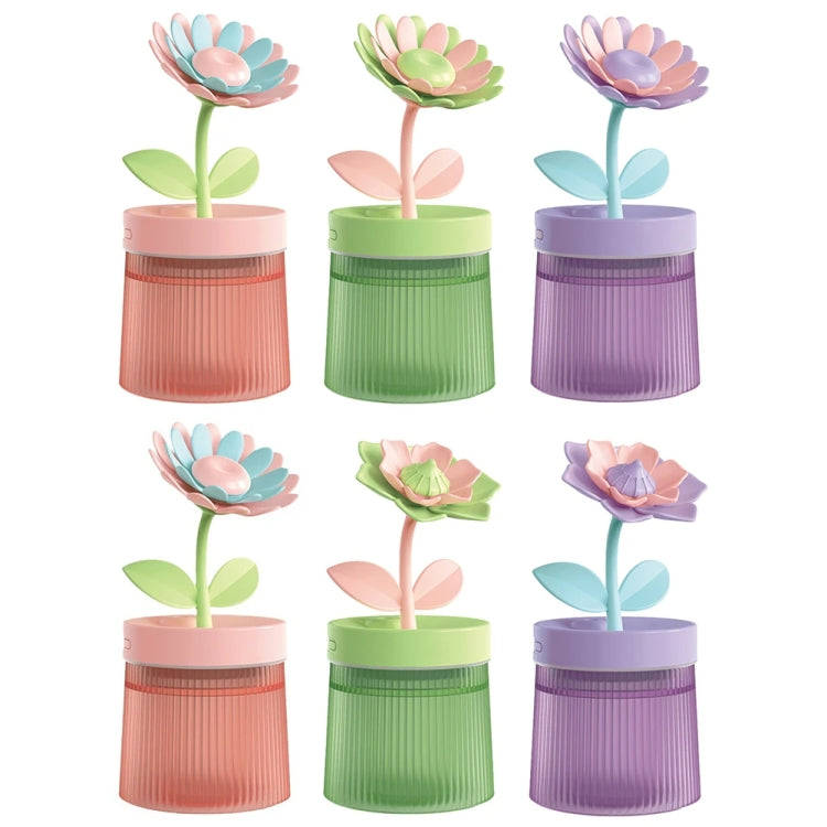 Flower Spray Hhydrating Colorful Atmosphere Light USB Aromatherapy Humidifier, Color: Gardenia Pu...
