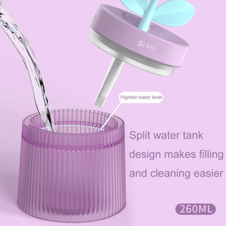 Flower Spray Hhydrating Colorful Atmosphere Light USB Aromatherapy Humidifier, Color: Gardenia Pu...