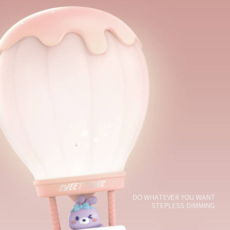 Cartoon Balloon Shape USB Charging Eye Protection LED Night Light Bedroom Reading Table Lamp, Col...