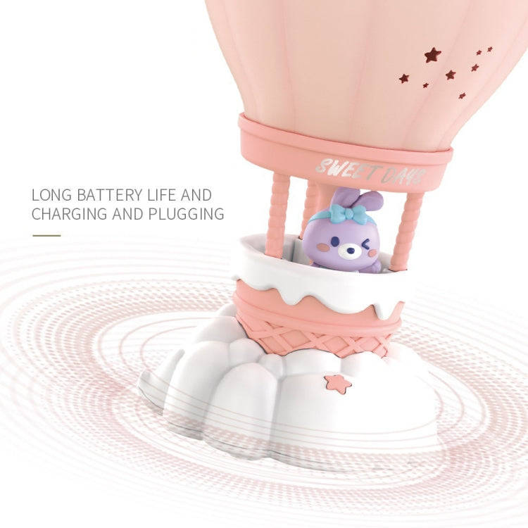 Cartoon Balloon Shape USB Charging Eye Protection LED Night Light Bedroom Reading Table Lamp, Col...
