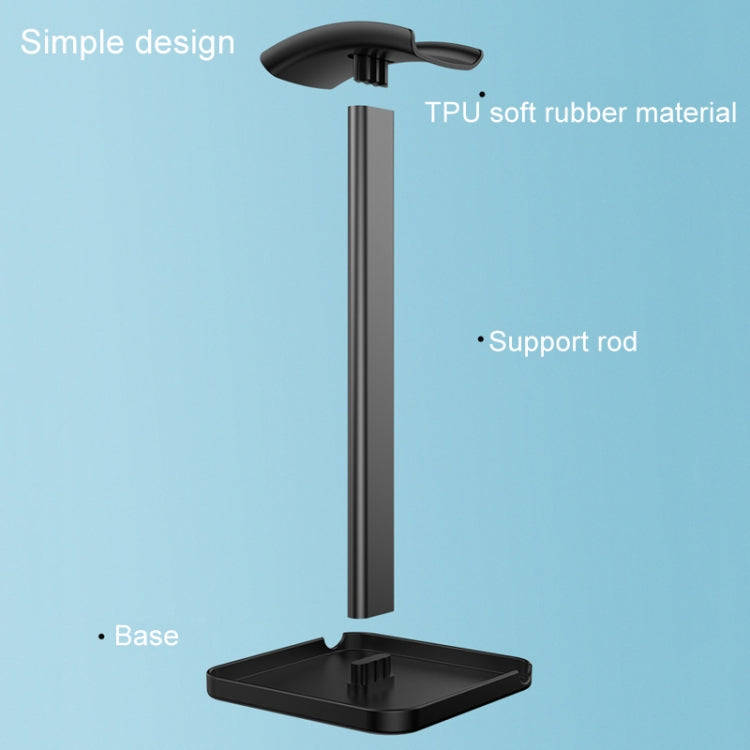 Desktop Headphone Holder Cell Phone Tablet Stand(White)