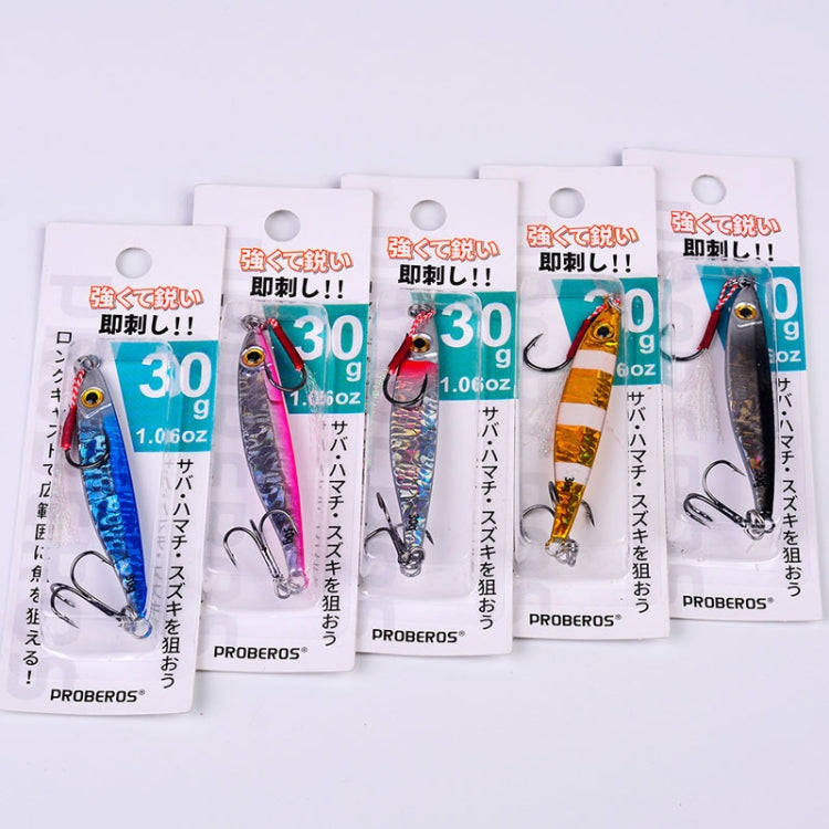 PROBEROS LF126 Long Casting Lead Fish Bait Freshwater Sea Fishing Fish Lures Sequins, Weight: 30g...