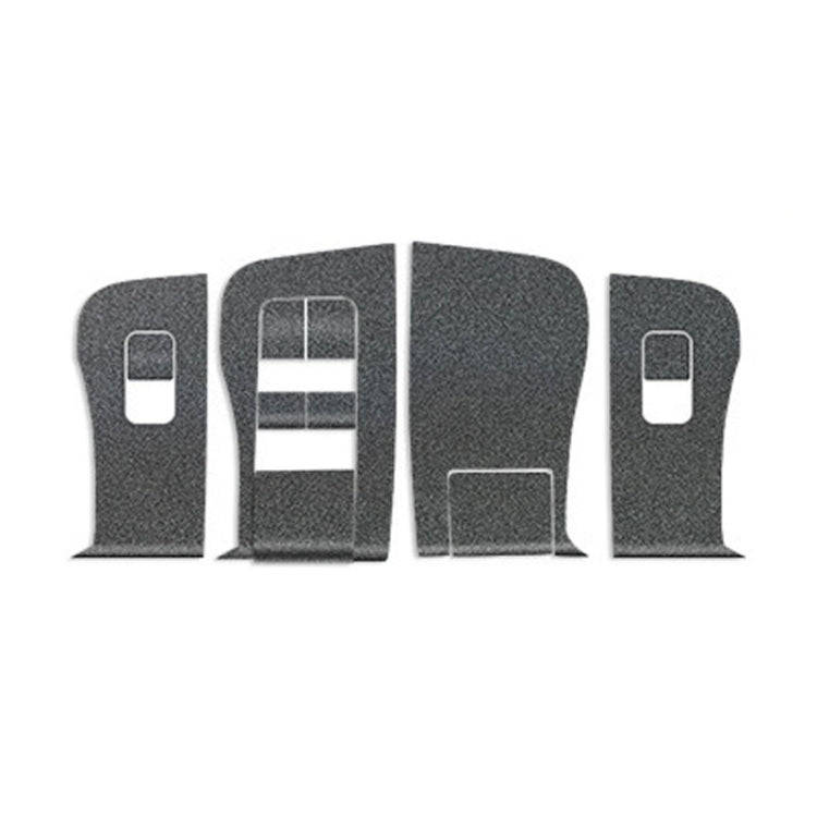 4pcs /Set For Tesla Model 3 Lift Window Button Sticker Car Interior, Style: Starry Line