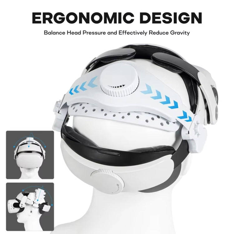 DEVASO VR Glasses Retractable Adjustable Headband Accessories For Quest 3S / Quest 3 / Quest 2 / ...