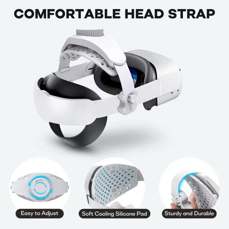 DEVASO VR Glasses Retractable Adjustable Headband Accessories For Quest 3S / Quest 3 / Quest 2 / ...