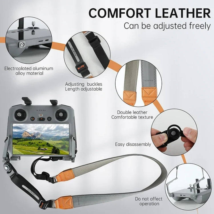 For DJI RC/ RC 2 Drone Remote Control RCSTQ Balance Strap System Lanyard(Gray)