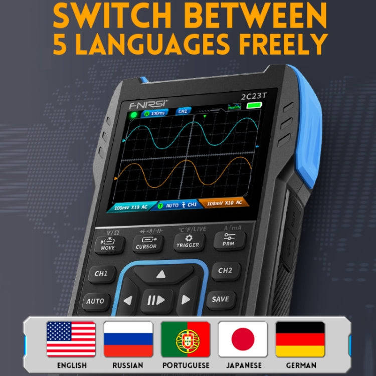 FNIRSI 3 In 1 Handheld Digital Oscilloscope Dual-Channel Multimeter, Specification: Standard