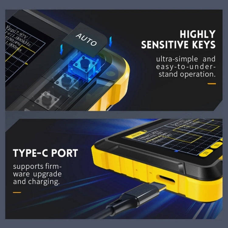 FNIRSI Handheld Small Digital Oscilloscope For Maintenance, Specification: Upgrade
