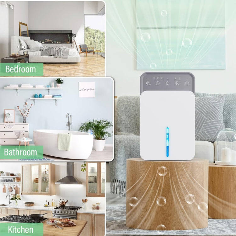 1500ml Semiconductor Dehumidifier with Automatic Defrost Function, Timer, Sleep Mode US Plug