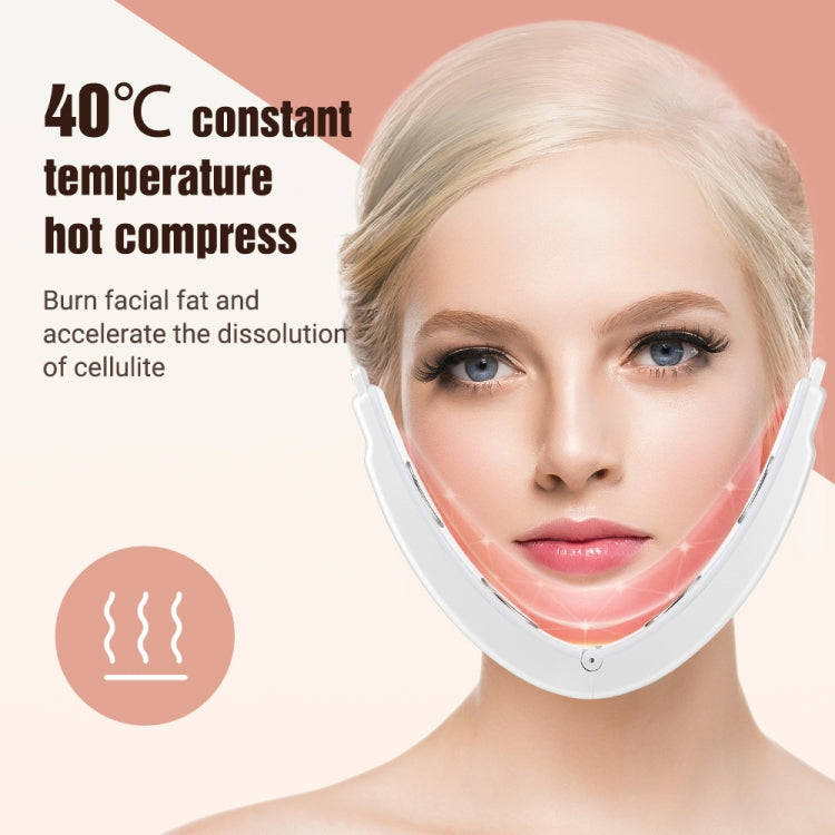 S1 EMS Microcurrent Colored Light Massage Beauty Instrument Remote Face Slimming Device(White)