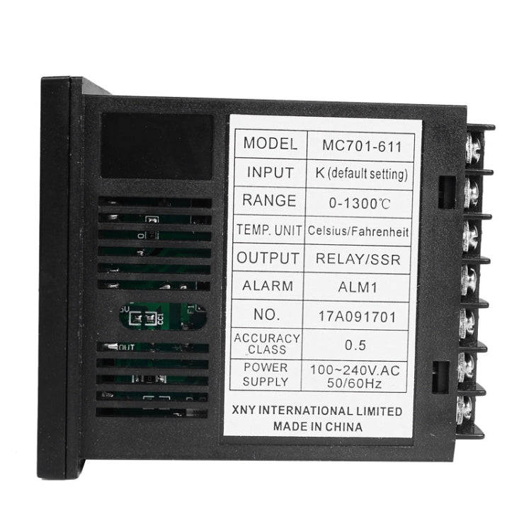 SINOTIMER MC701 Universal Input Short Case PID Intelligent Temperature Controller Meter Heating C...