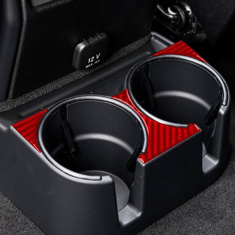 For Mercedes-Benz G-Class W463 3pcs /Set Rear Drain Cup Holder Sticker(Red)
