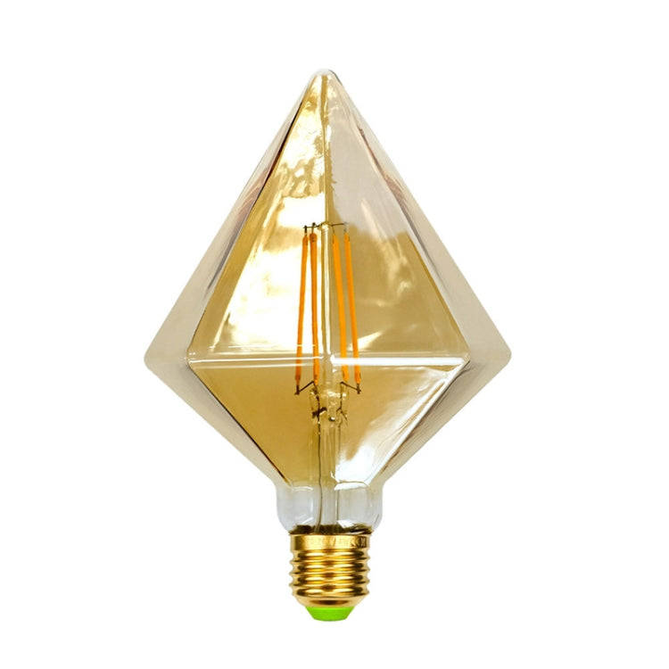 E27 Screw Port LED Vintage Light Shaped Decorative Illumination Bulb, Style: Diamond Gold(110V 4W...