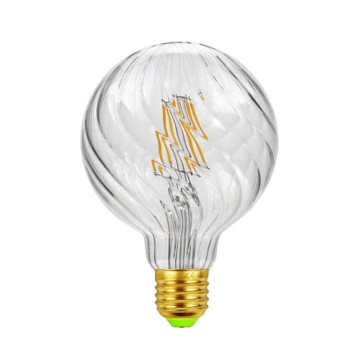 E27 Screw Port LED Vintage Light Shaped Decorative Illumination Bulb, Style: G95 Oblique Transpar...
