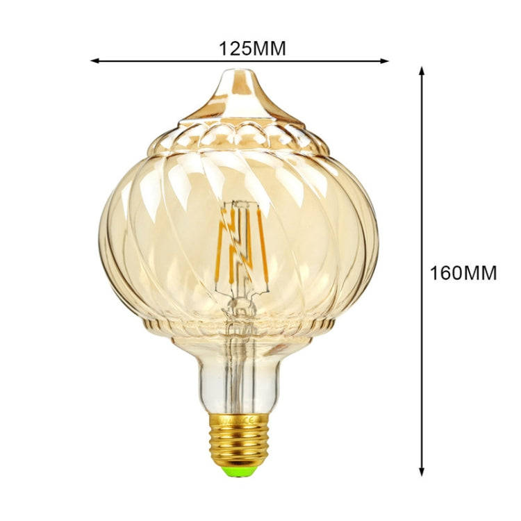 E27 Screw Port LED Vintage Light Shaped Decorative Illumination Bulb, Style: Pointed Pumpkin(110V...