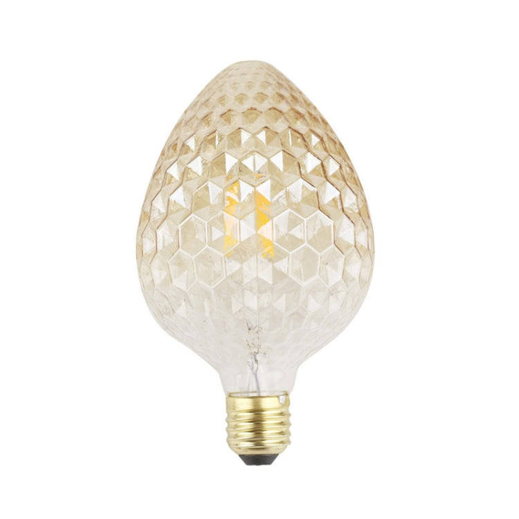 E27 Screw Port LED Vintage Light Shaped Decorative Illumination Bulb, Style: Strawberry Gold(220V...