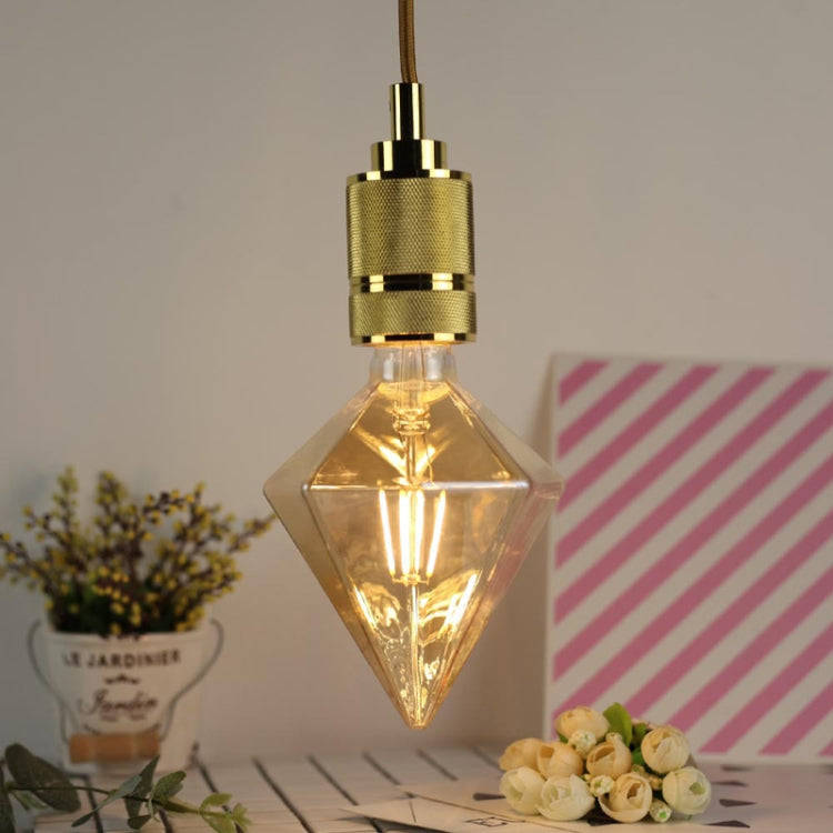 E27 Screw Port LED Vintage Light Shaped Decorative Illumination Bulb, Style: G95 Oblique Gold(220...
