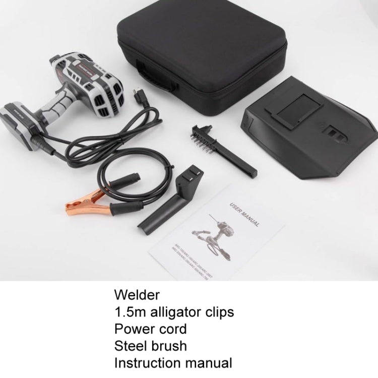 Handheld Welding Machine Home Small Portable Inverter Welder(Gray EU Plug 220V)